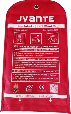 OEM ODM 1.8m*1.8m Fire Extinguisher Blanket Untuk Dapur