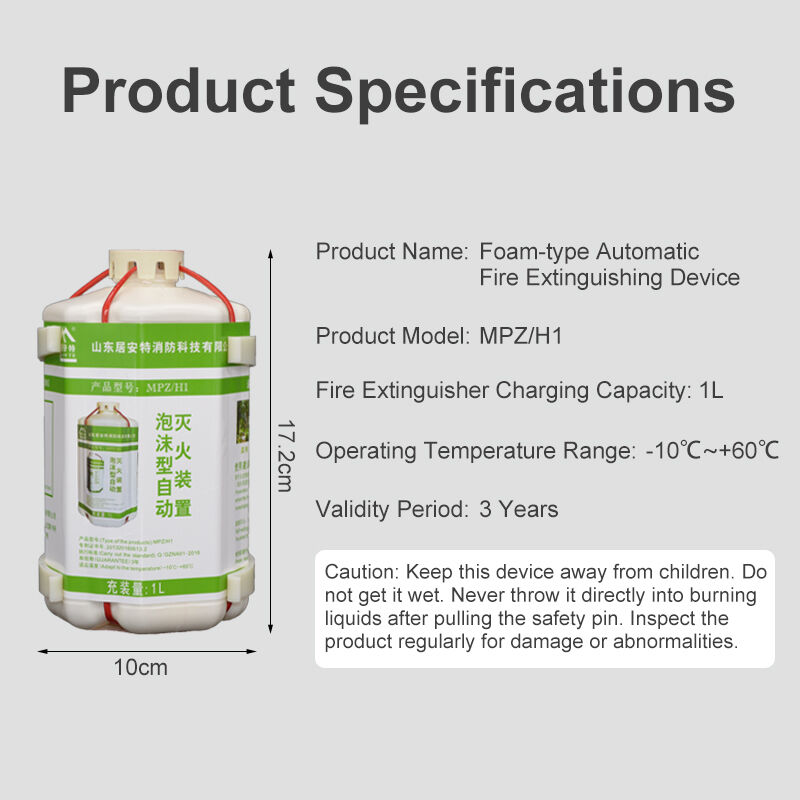 Quick-fire Fire Extinguisher With Effective Foam That Prevents Re-ignition