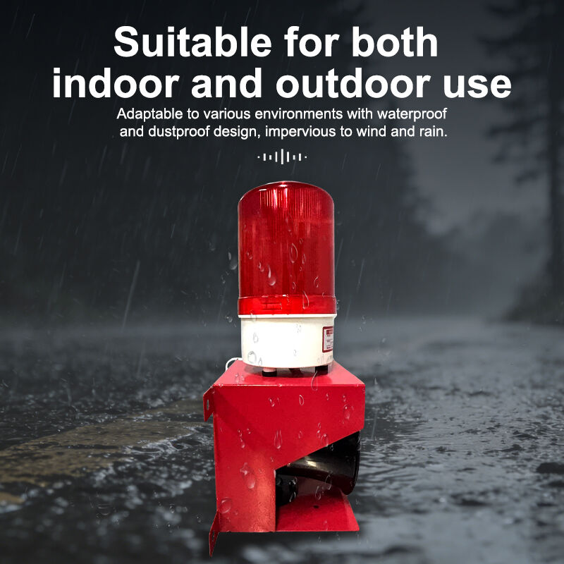 High Decibel Fire Alarm Strobe Light 120dB Wall Mount Fire Alarm Strobe Horn For Factory Warehouse Industrial Safety Warning System