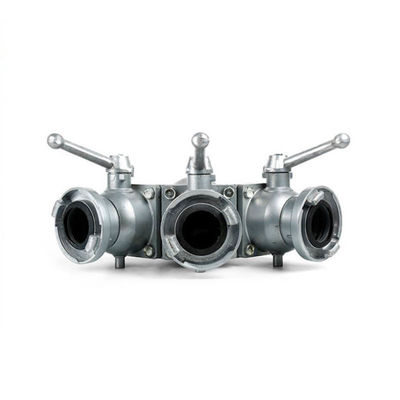 Selang pemadam kebakaran 65 # tiga pemisah air inlet air, tiga bleeder yang terbuat dari aluminium berkualitas tinggi