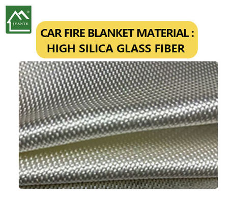 600g/M2 High Silica Glass Fiber Fireproof Blanket Perlindungan Keamanan Untuk Mobil