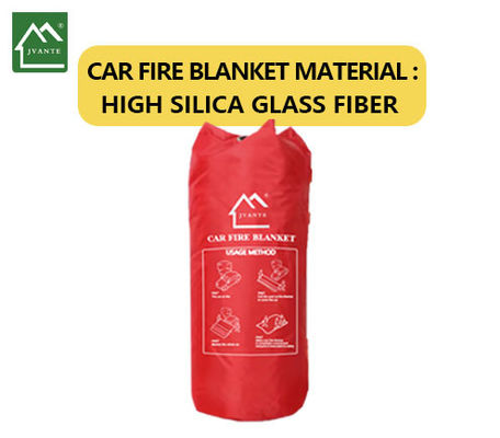 0.6mm Ketebalan Emergency Fire Extinguisher Blanket Untuk Area Perumahan