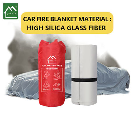 0.6mm Ketebalan Emergency Fire Extinguisher Blanket Untuk Area Perumahan