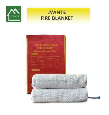 Jvante Keramik Serat Api Selimut 1m * 2m 2m * 2m atau disesuaikan Tinggi Suhu Keramik Serat Api Selimut