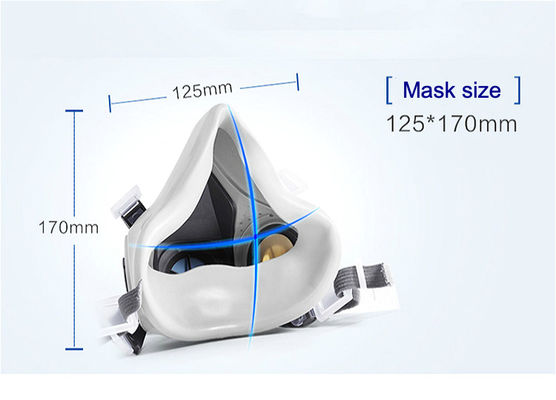 Masker gas setengah wajah KN95 yang dapat digunakan kembali Respirator penyerap debu dengan penyaringan udara
