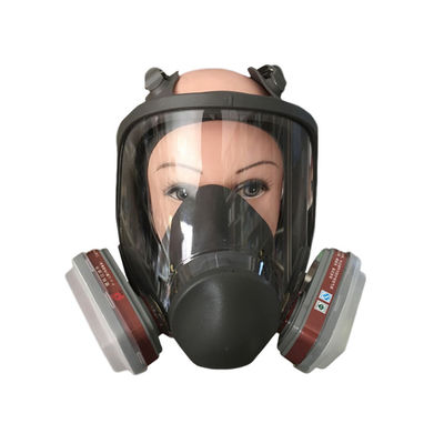 Gray KN95 Respirator Silikon yang Dapat Digunakan Kembali Untuk Perlindungan debu Dan Fungsi Topeng Gas