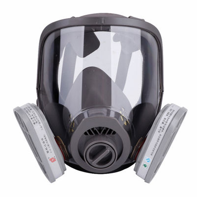 Gray KN95 Respirator Silikon yang Dapat Digunakan Kembali Untuk Perlindungan debu Dan Fungsi Topeng Gas