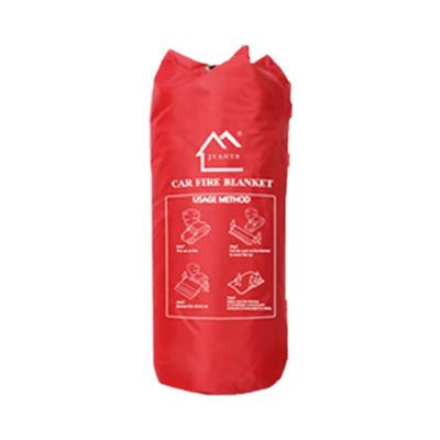 High Silica White JAT-303 Fire Fighting Blanket 0.6 Ketebalan Fiberglass Vehicle Fire Blanket Welding Perlindungan Visibilitas Tinggi