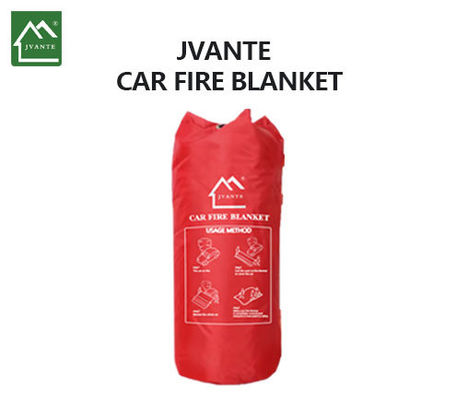 High Silica White JAT-303 Fire Fighting Blanket 0.6 Ketebalan Fiberglass Vehicle Fire Blanket Welding Perlindungan Visibilitas Tinggi
