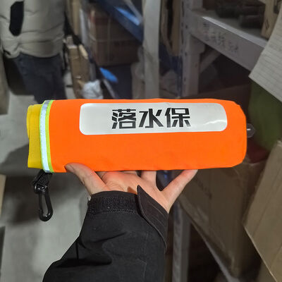AH-003 Penjaga Kehidupan Auto Inflatable Dewasa 100N Buoyancy Single Air Chamber Disposable Car Fishing Life Ring dengan Perangkat Inflasi Otomatis